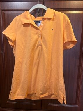 Tommy Hilfiger Bright Orange Short Sleeve Polo